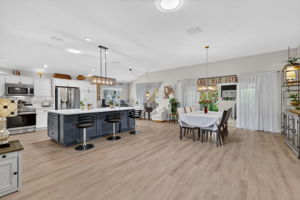 Kitchen, Dinette, and Dining Room