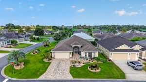Aerial Front Elevation with LARGE Corer Lot