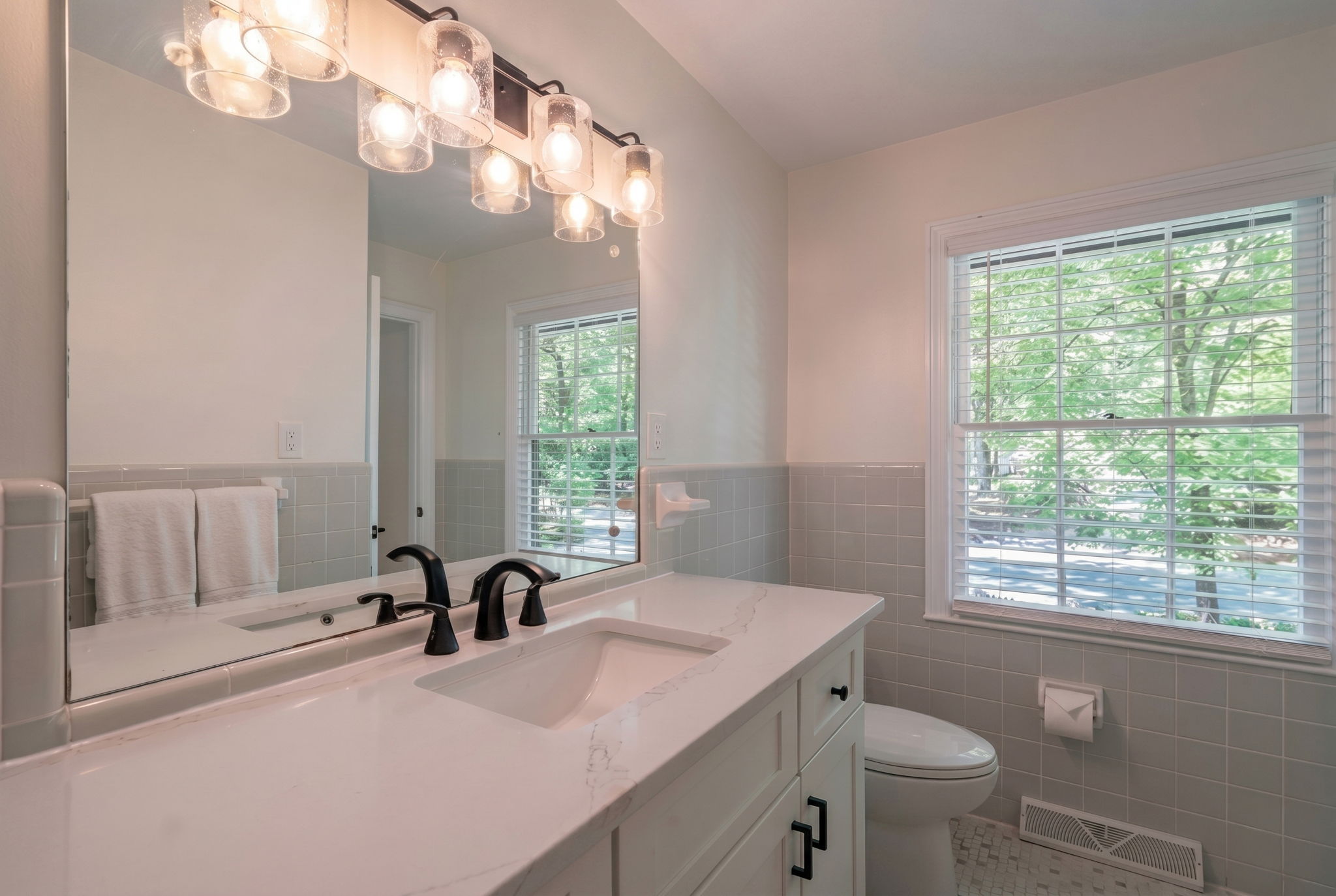 Primary Bathroom - Vintage Tile & New Vanity