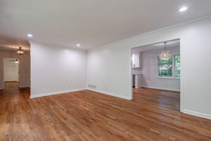 Living Room w/ Genuine Hardwoods