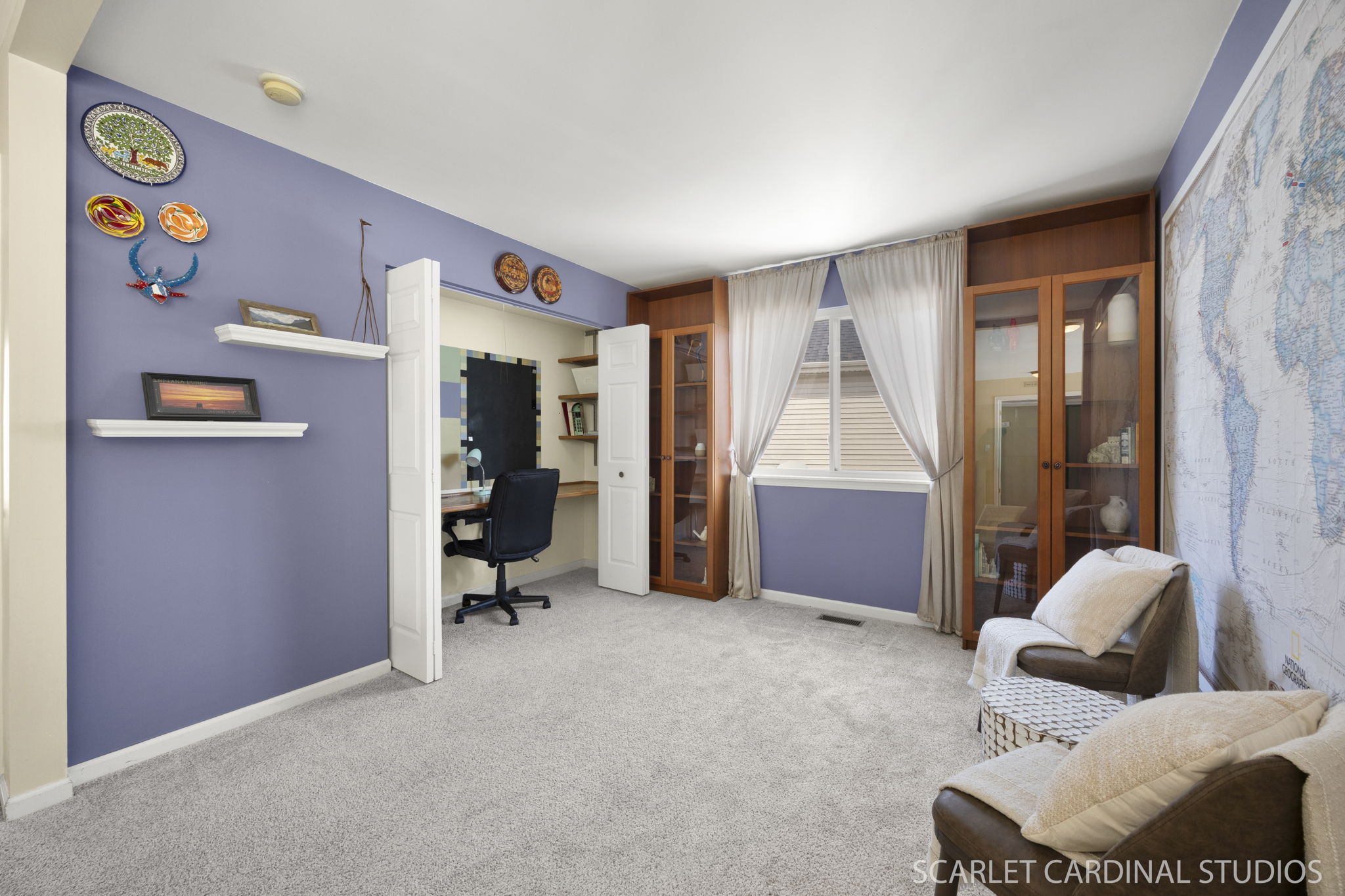 LOFT: add wall + door to convert back to 5th bedroom!