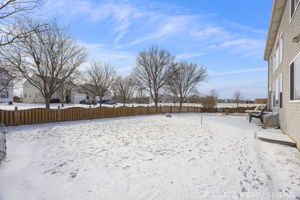 Fully fenced yard, large patio with built-in firepit, with easy access to Homestead Park