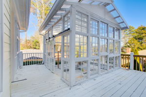 22 Exterior Back Porch Greenhouse