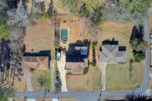 60 Aerial Lot + Neighborhood Bird's Eye View