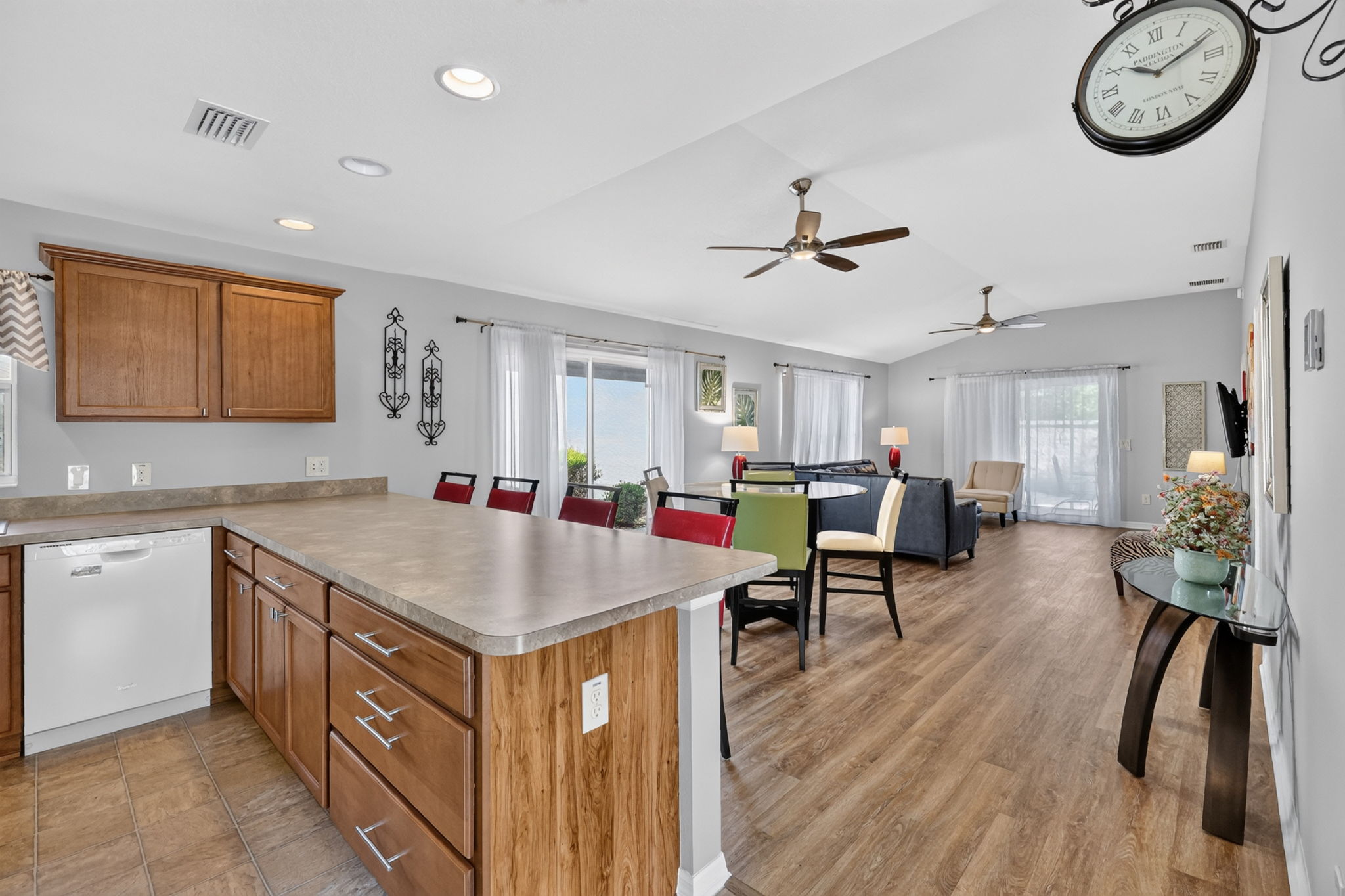 Kitchen/Living/Dining Room