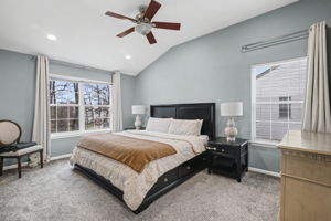 Primary Suite with custom Ceiling Treatment