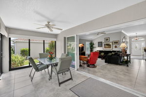 308sf Climate-Controlled, Glass-Enclosed Lanai with Privacy Landscaping