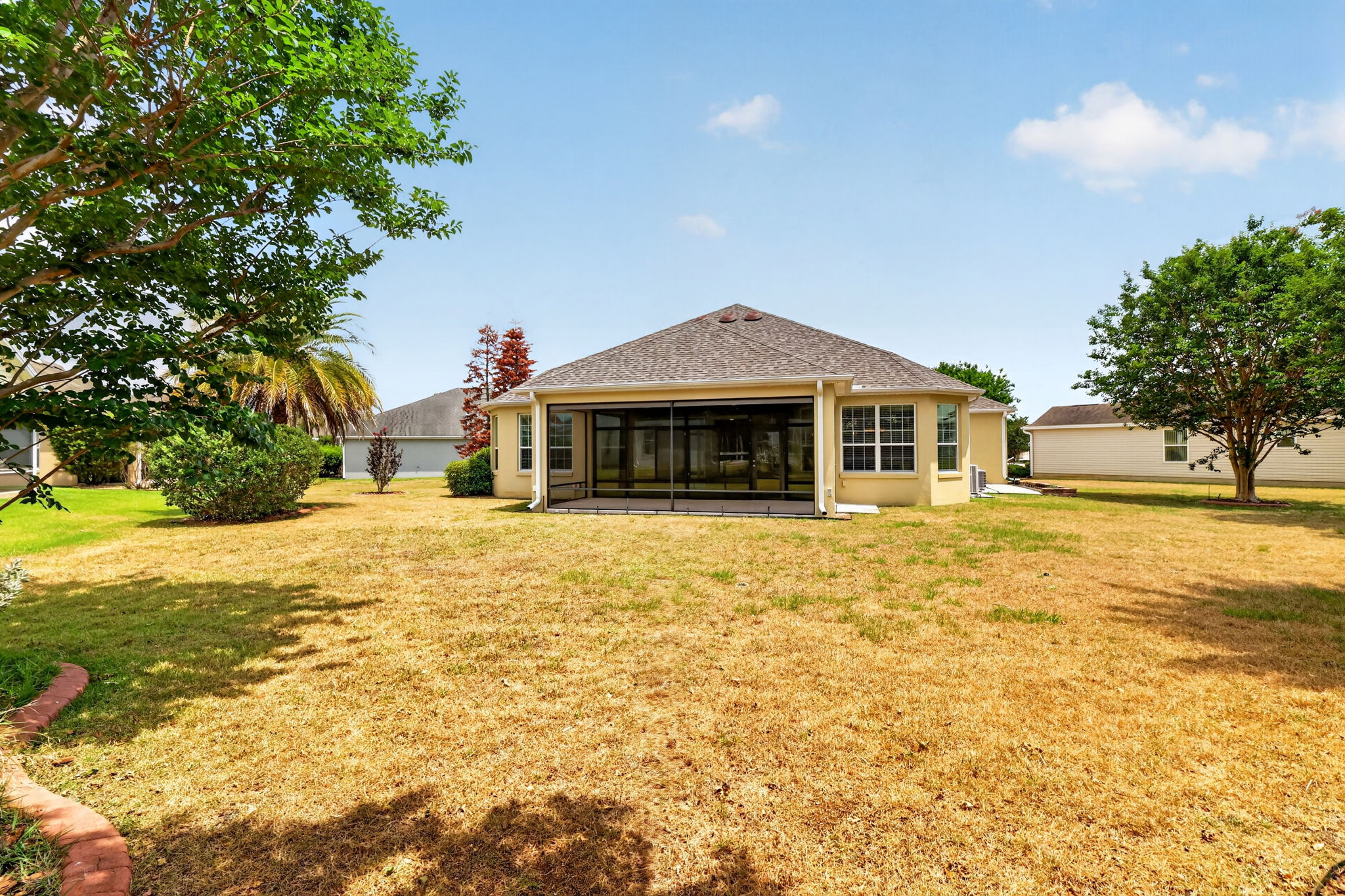 Rear Elevation with OVERSIZED Lot