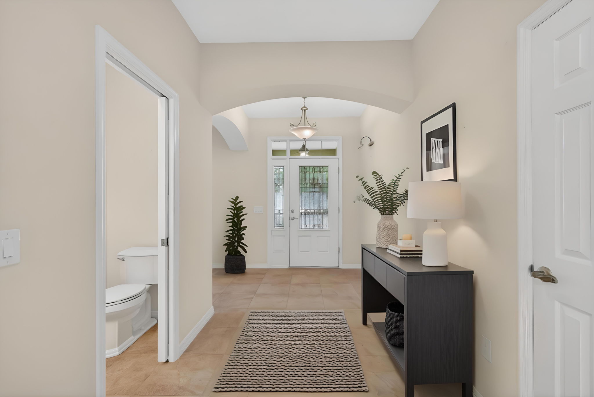 Foyer and Front Entry-Virtually Staged