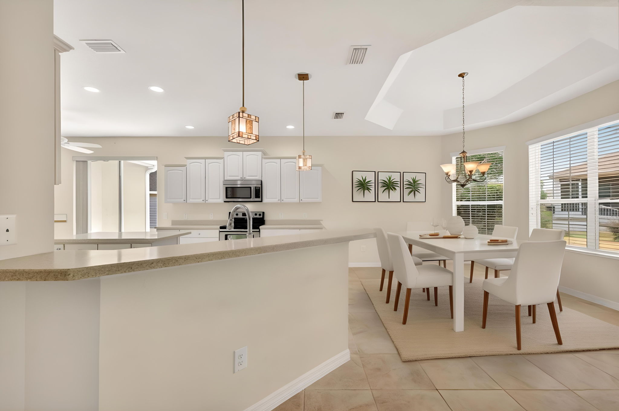 Kitchen and Dining Room-Virtually Staged