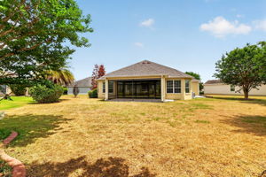Rear Elevation with OVERSIZED Lot