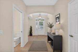 Foyer and Front Entry-Virtually Staged