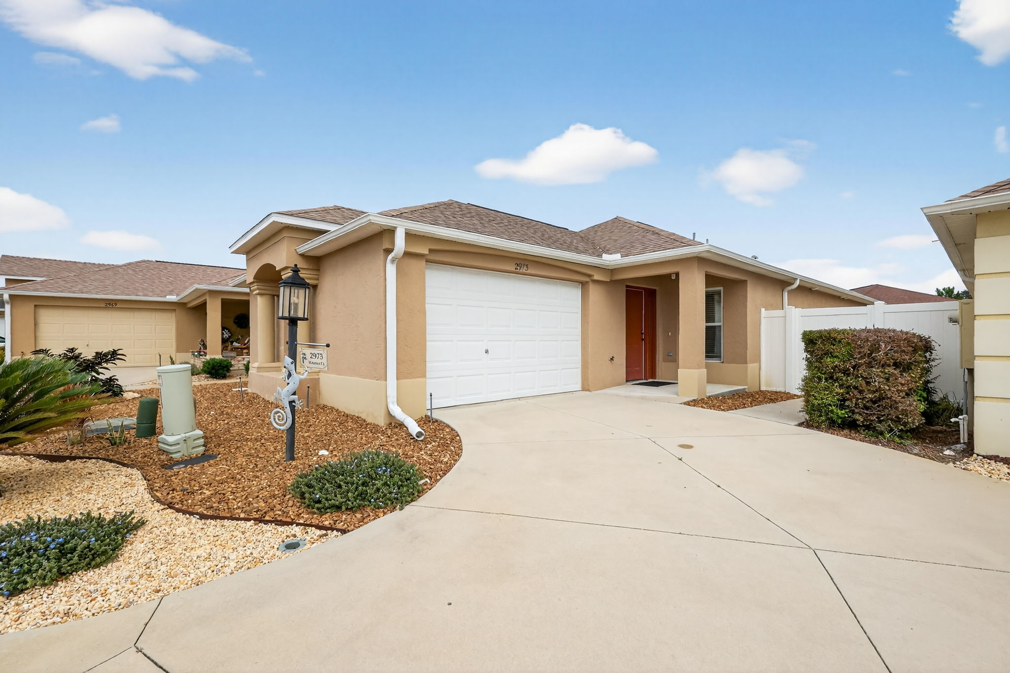 Front Elevation with Low Maintenance Stoned Landscaping