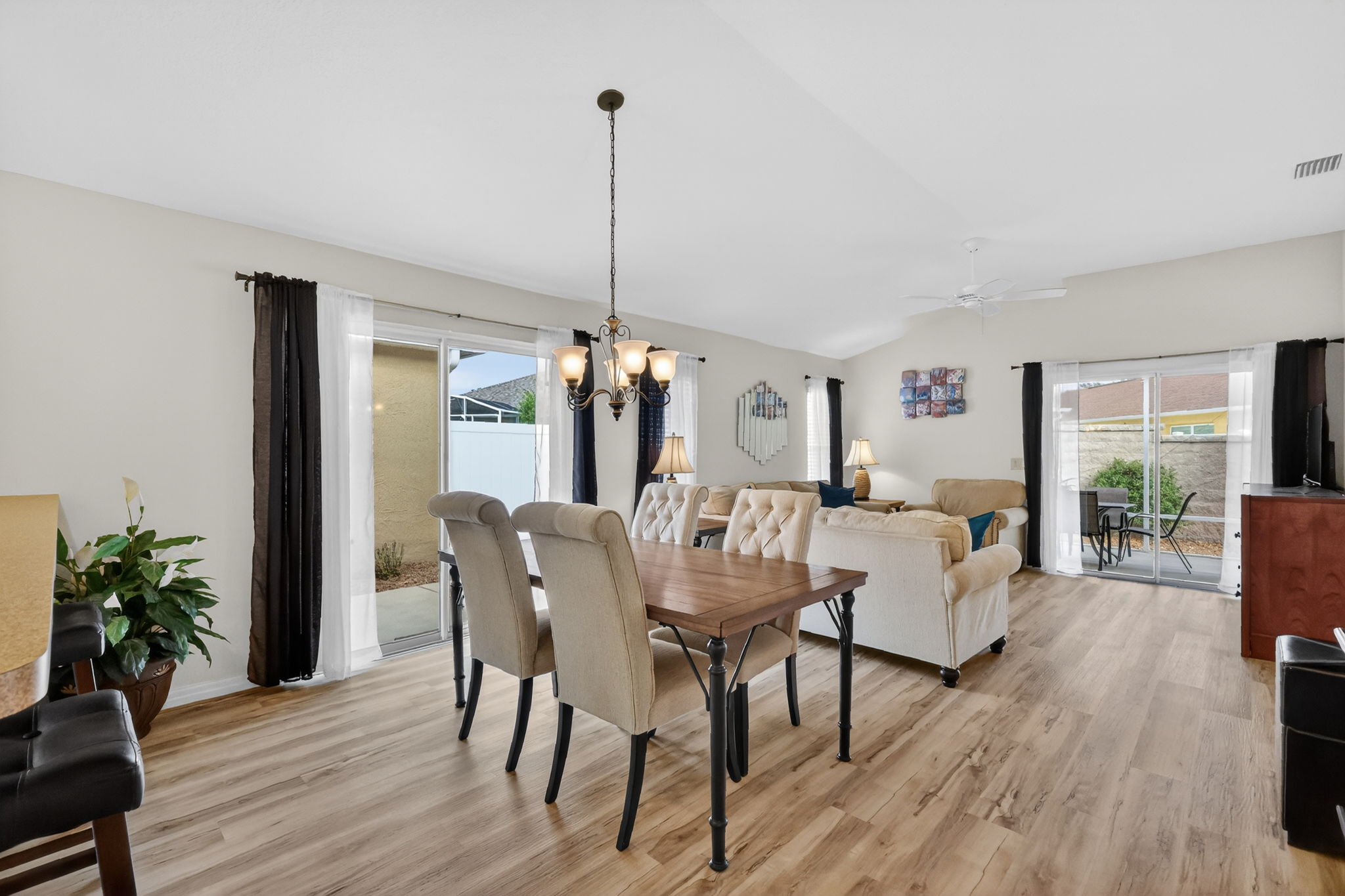 Dining and Living Rooms