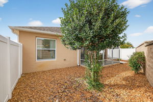 Rear Elevation with Low Maintenance Stoned Landscaping