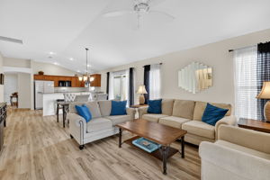 Living, Dining, and Kitchen