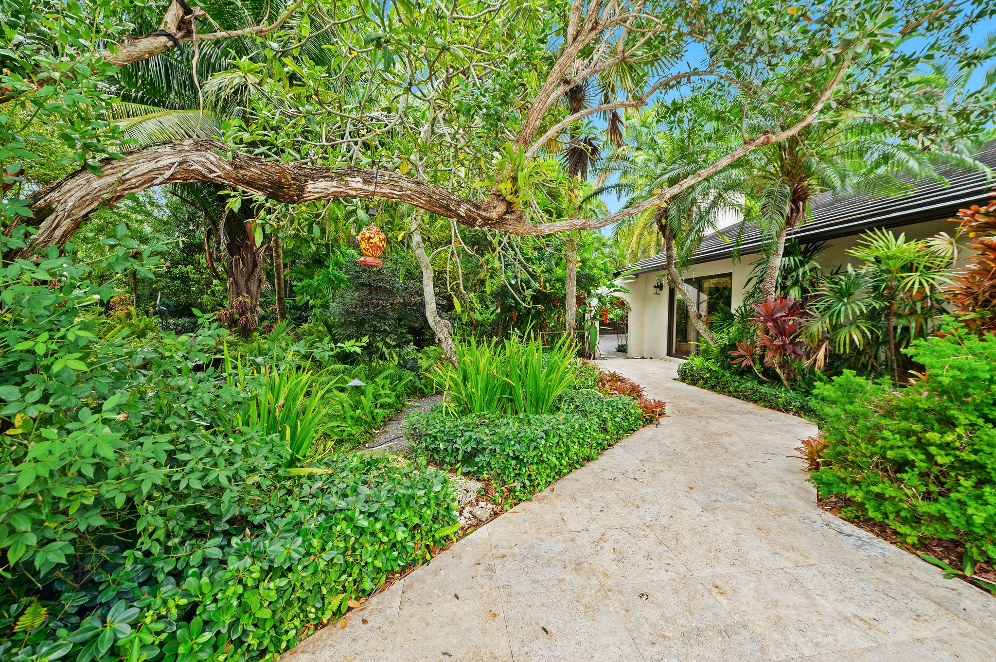 Tropical pathways and garden