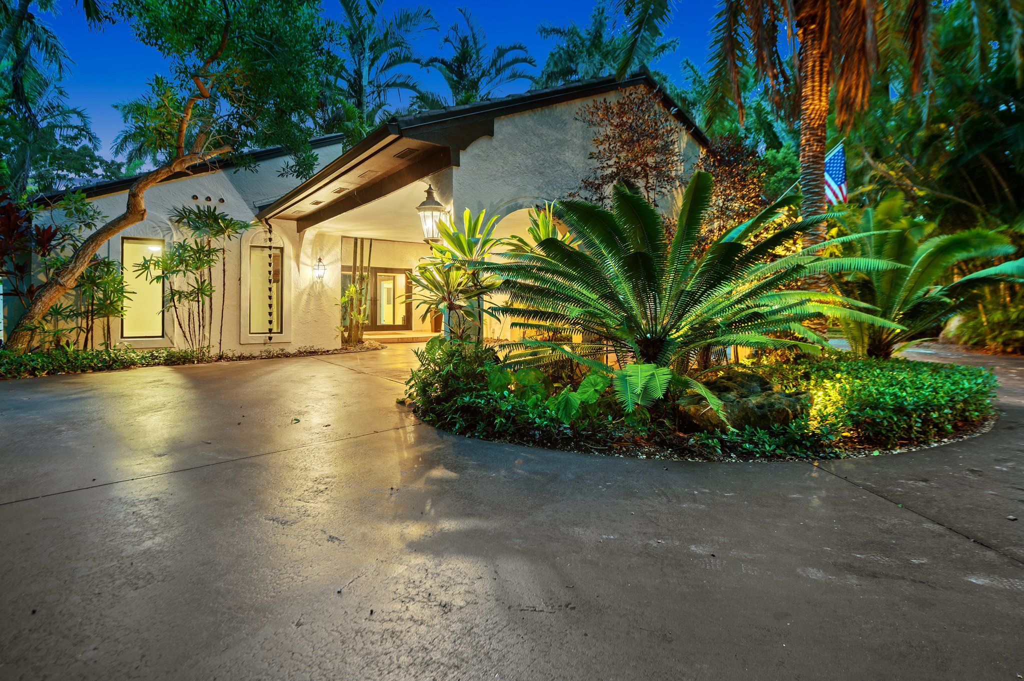 Front driveway entry