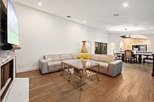 Family Room with working fireplace