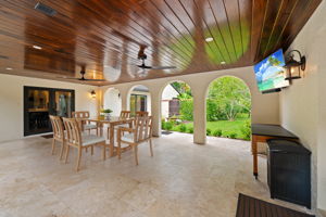 Breezeway toward garden