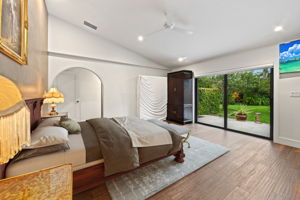 Primary Bedroom with exit to garden