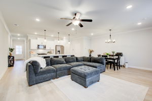 16 Living Room B w Kitchen Dining + Foyer