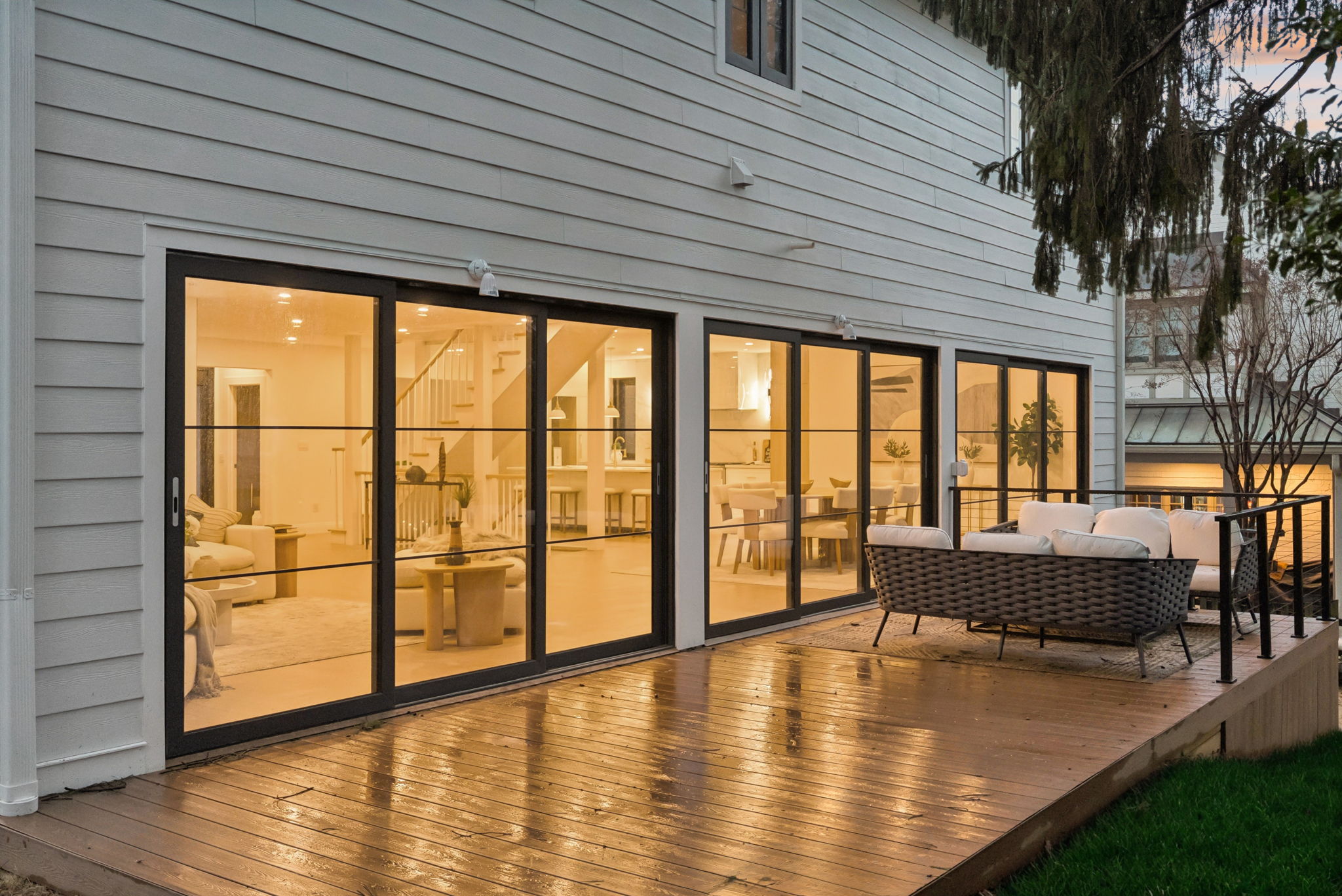 Twilight Rear Deck with TREK Deck