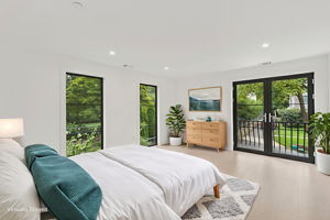 Bedroom 2 with Juliette Balcony and Ensuite