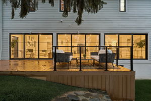 Twilight Rear Deck with TREK Deck