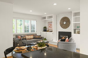 Kitchen Overlooks Family Room