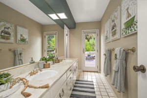 Hall Bath with Dual Vanity