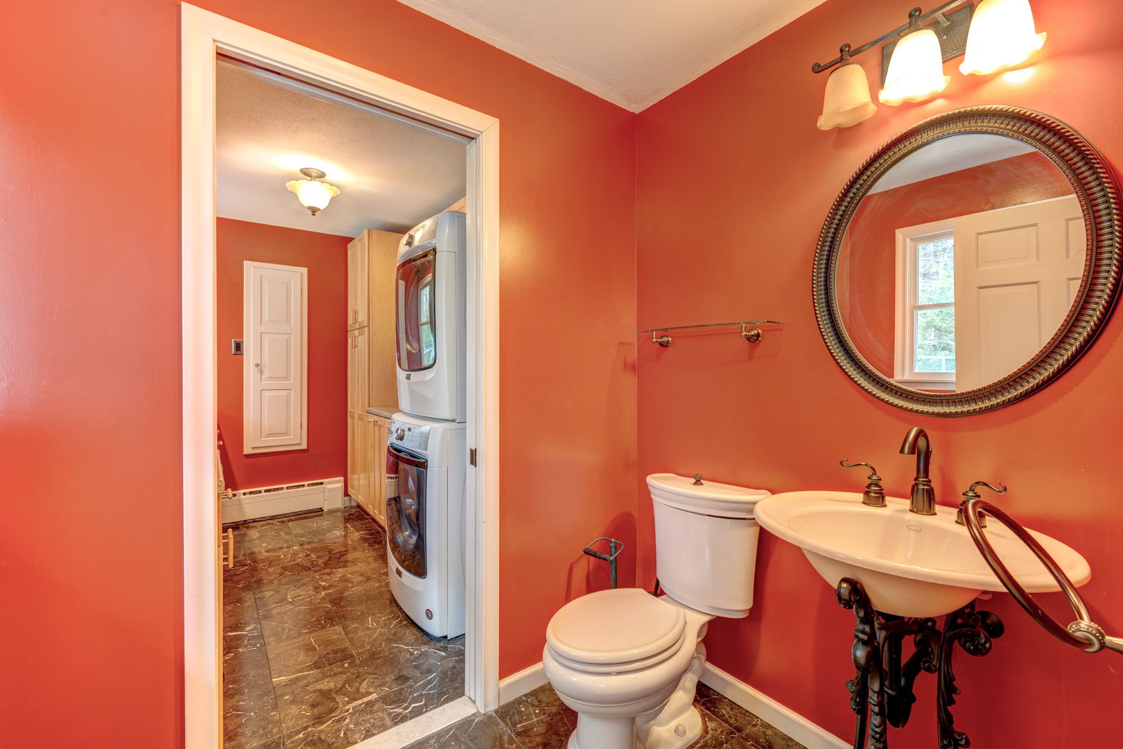 Half Bathroom and Laundry