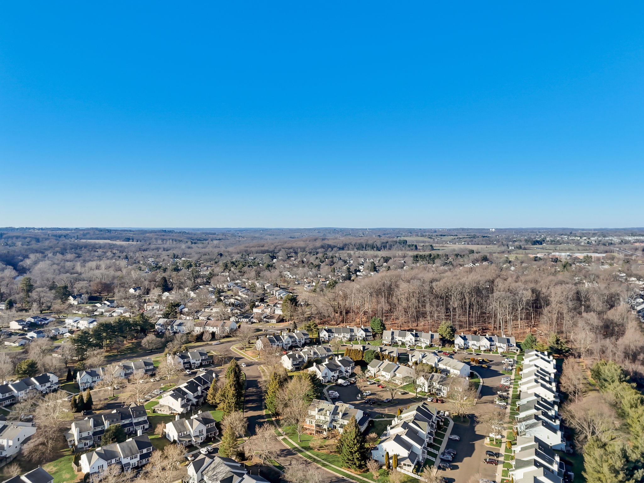 Tyler State Park in the distance