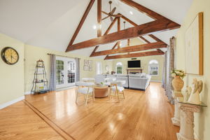 Great Room with Wet Bar and Fireplace, with nearby pass through bar too!