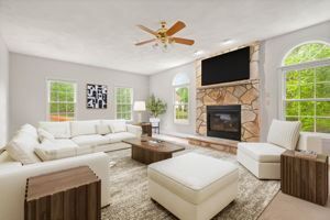 Family Room with Furniture