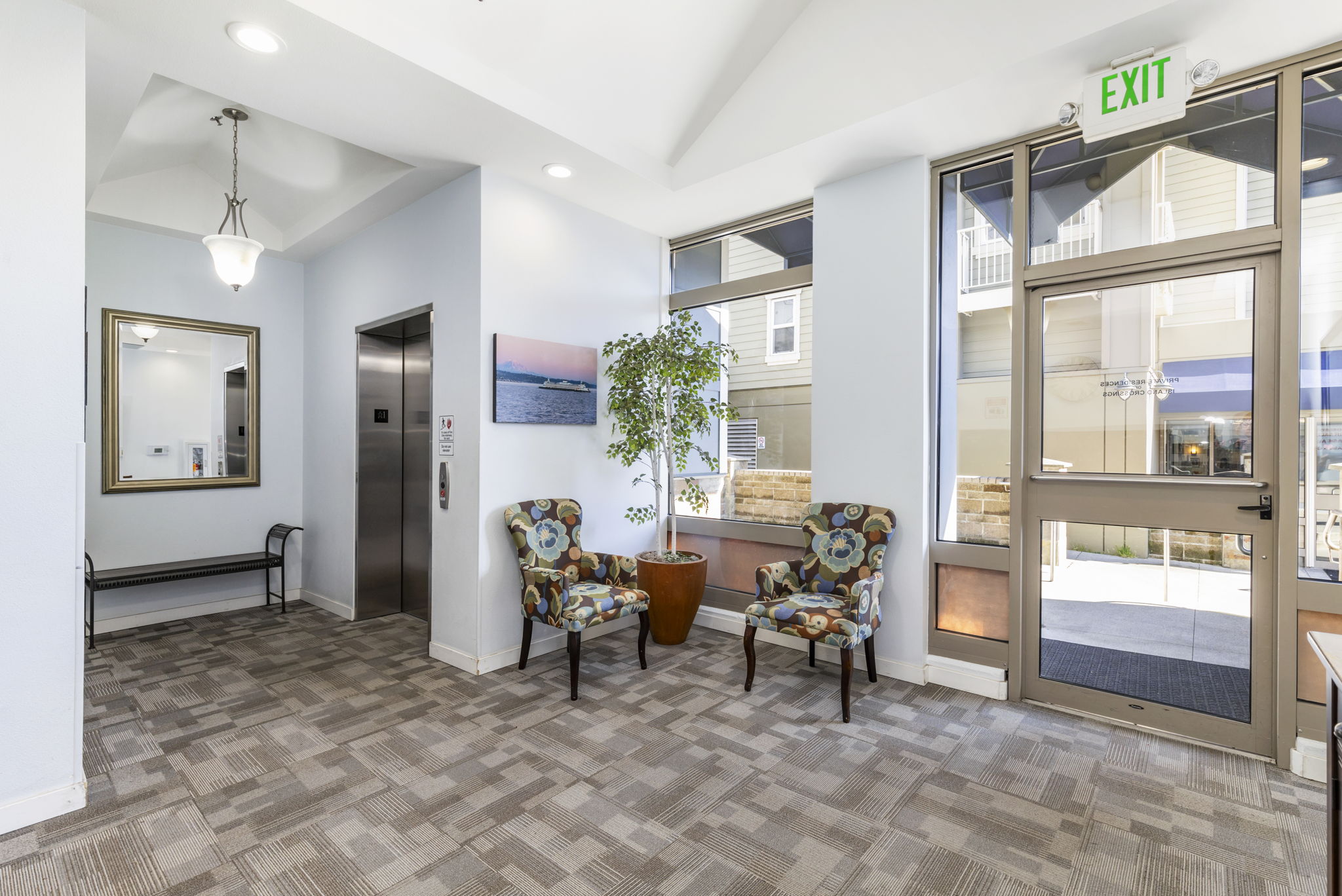 Easy elevator access to your condo