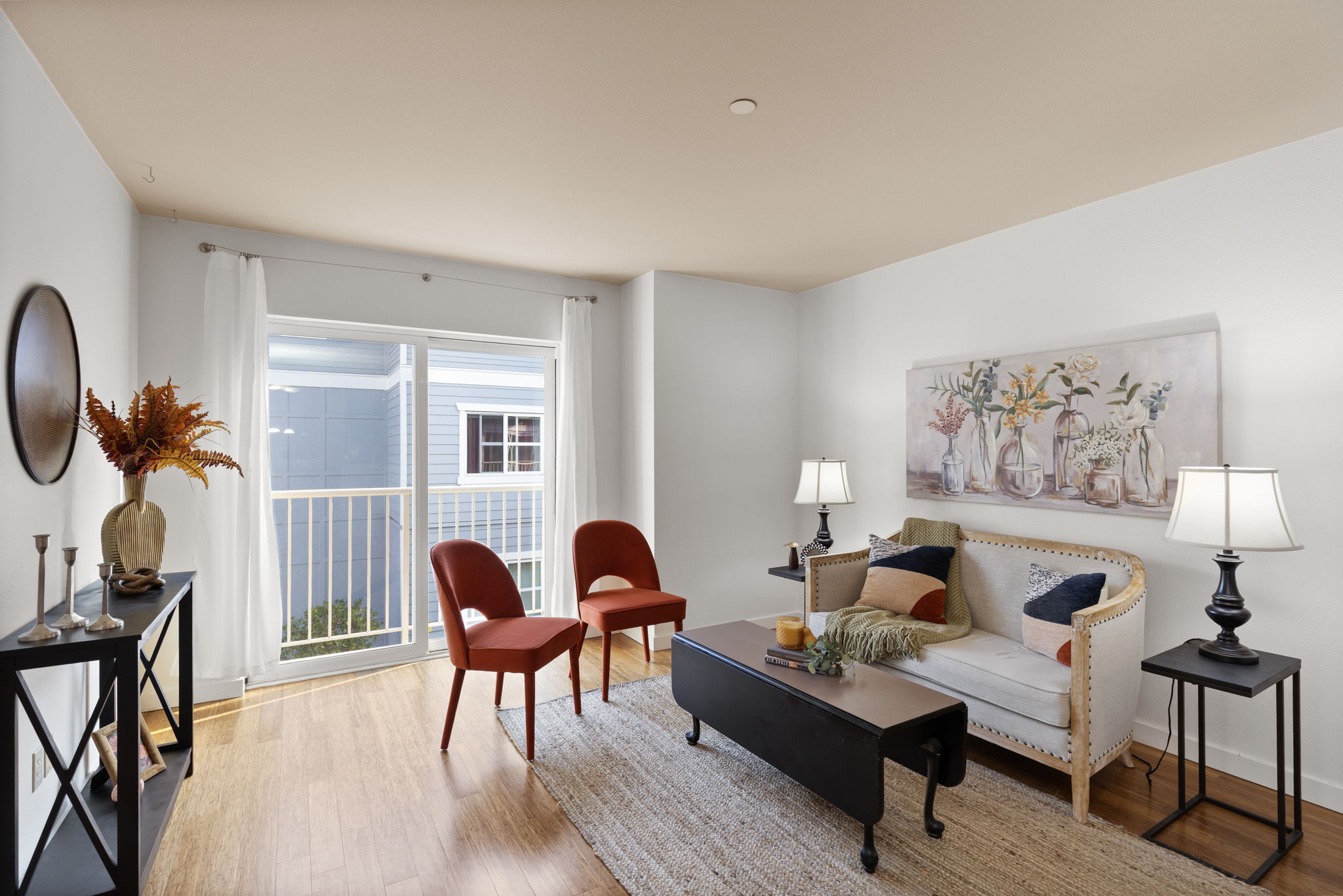 Bright and spacious living area