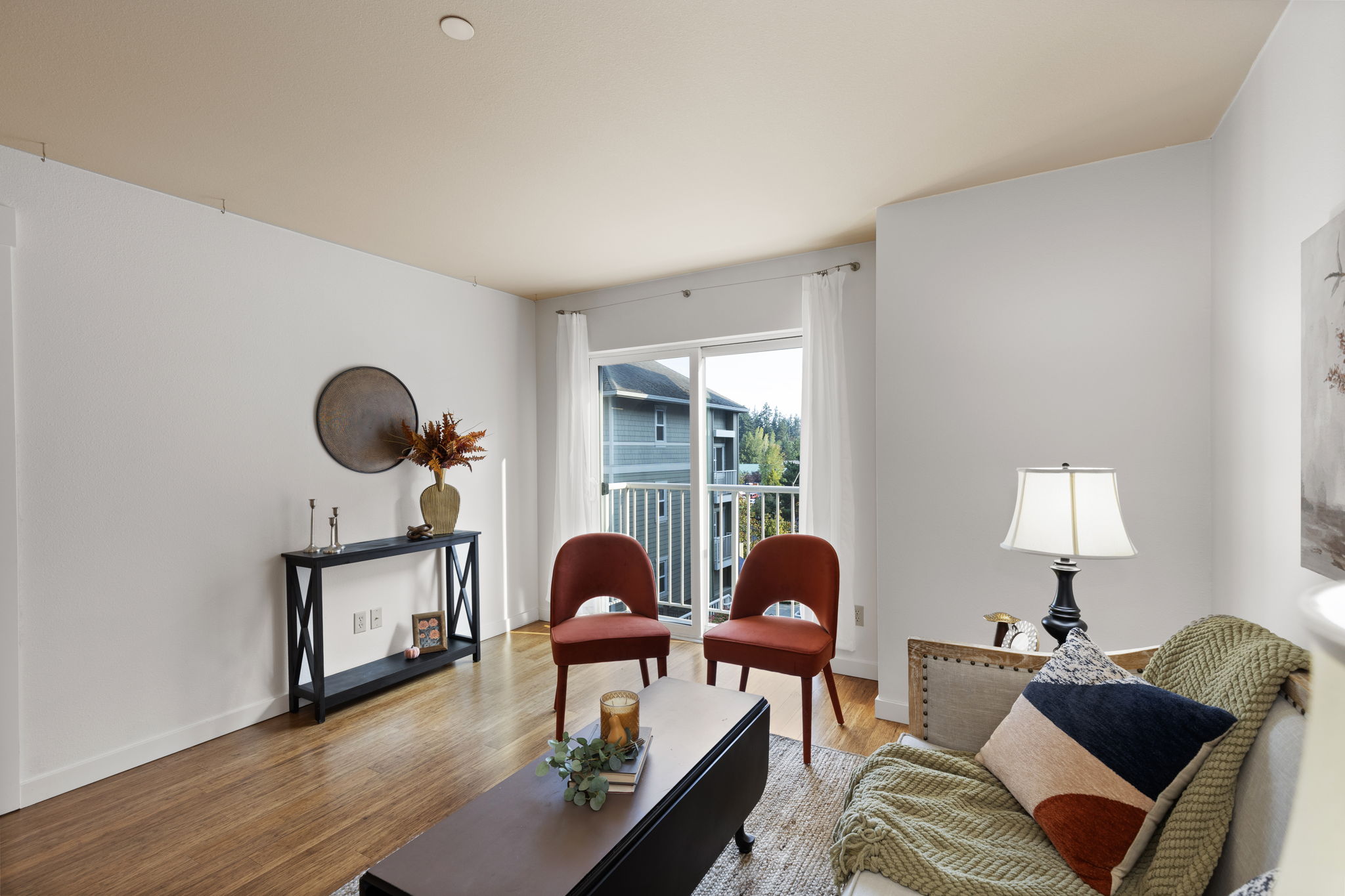Living room with balcony access