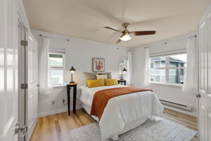 Bright and welcoming primary bedroom