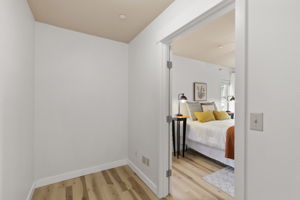 Inviting french door entry to the primary bedroom