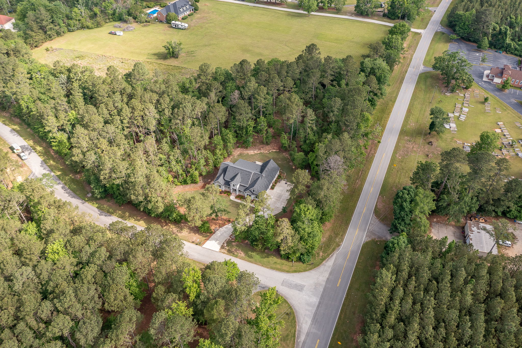 Aerial View Of Home