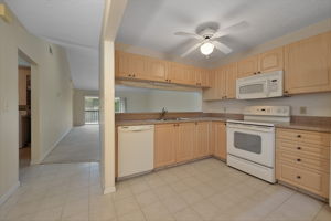 Spacious Eat-In Kitchen with Plantation Shutters, Pantry