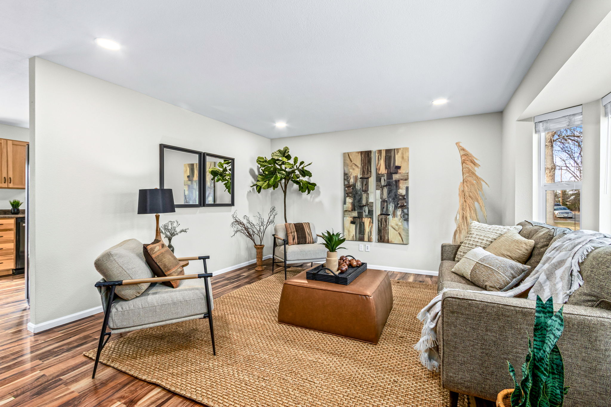 Entry to gorgeous living room