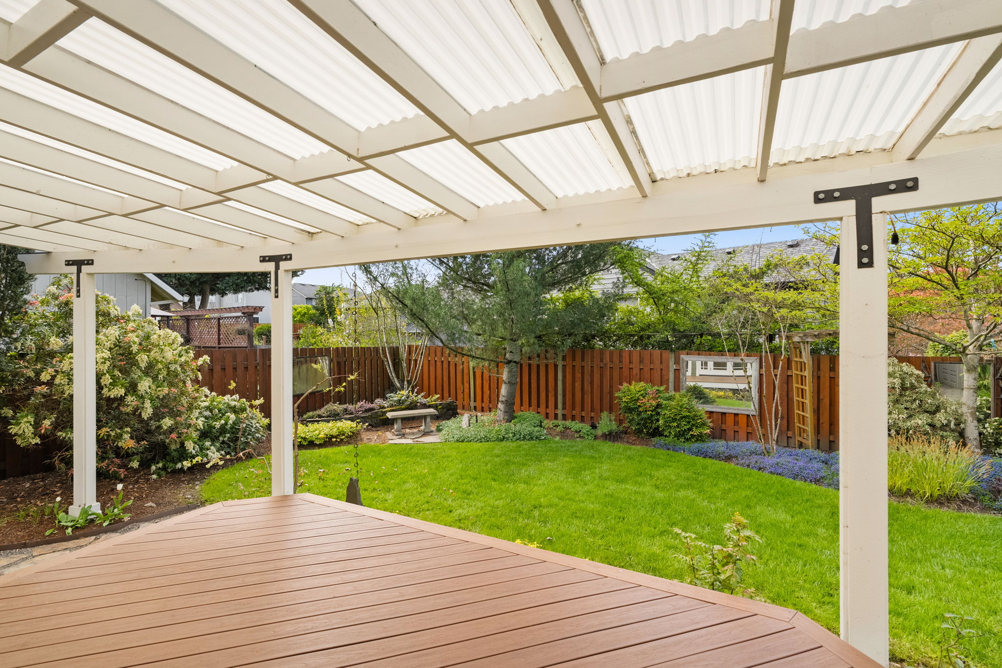 Covered Deck - Backyard
