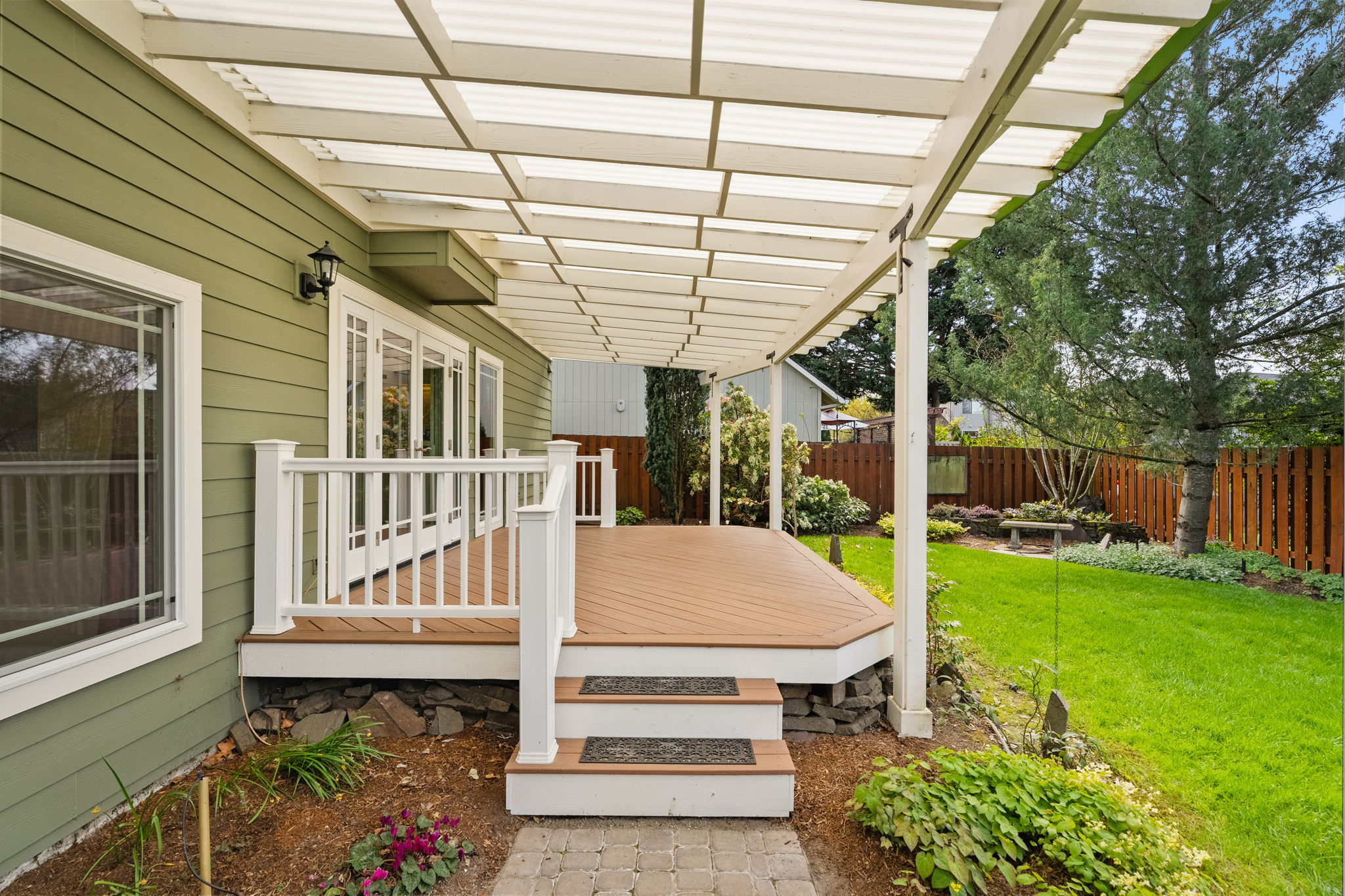 Covered Deck - Backyard