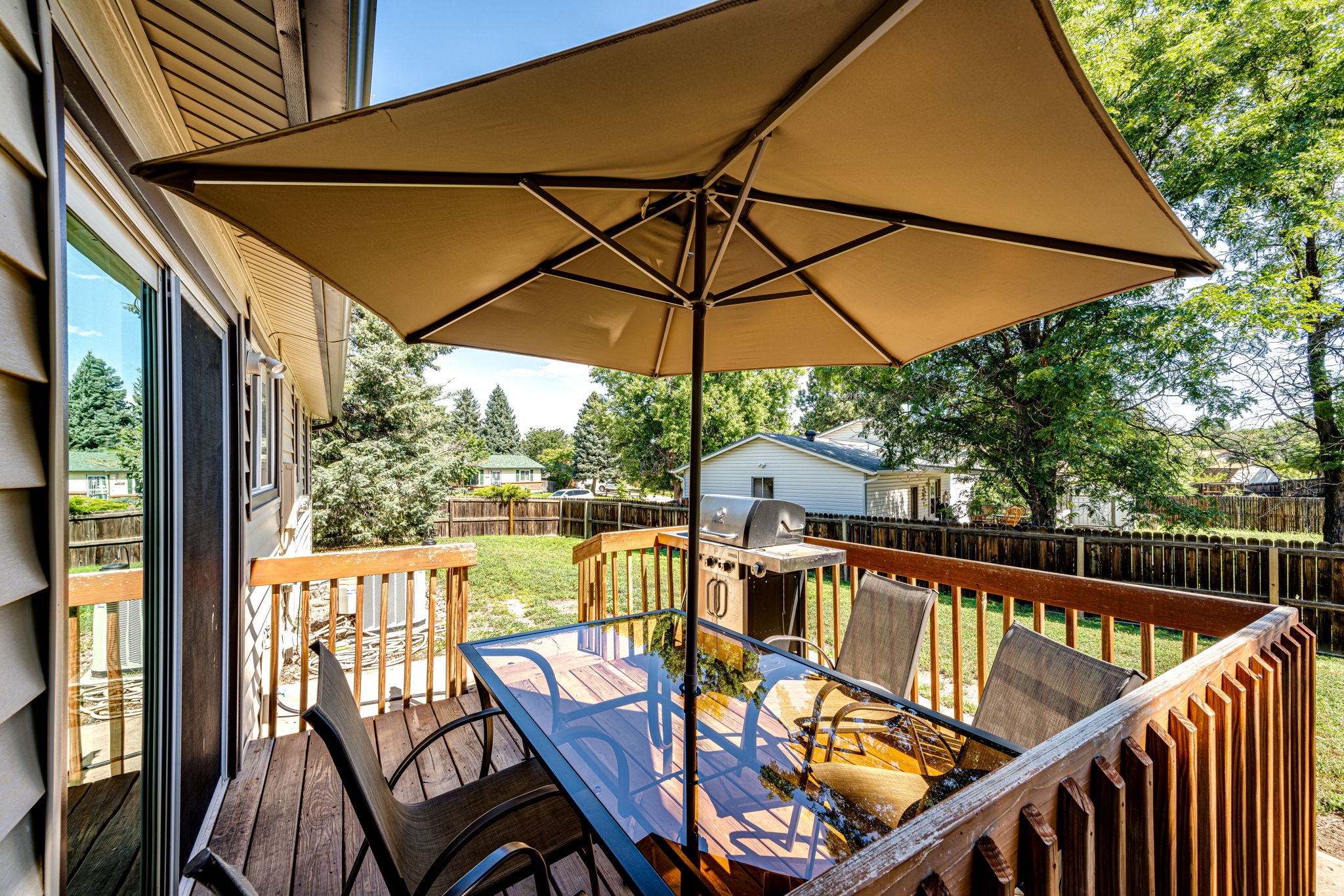 Backyard deck