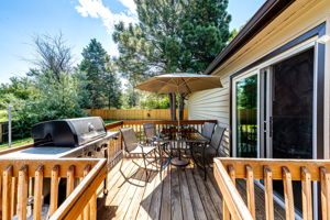 Backyard deck area