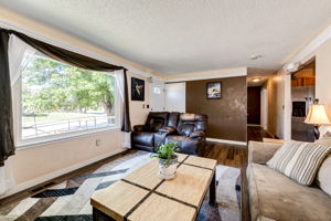 Bright and open living room area