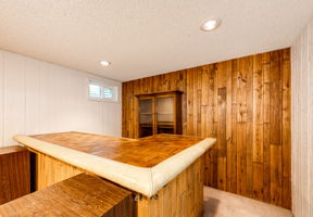 Basement bar area