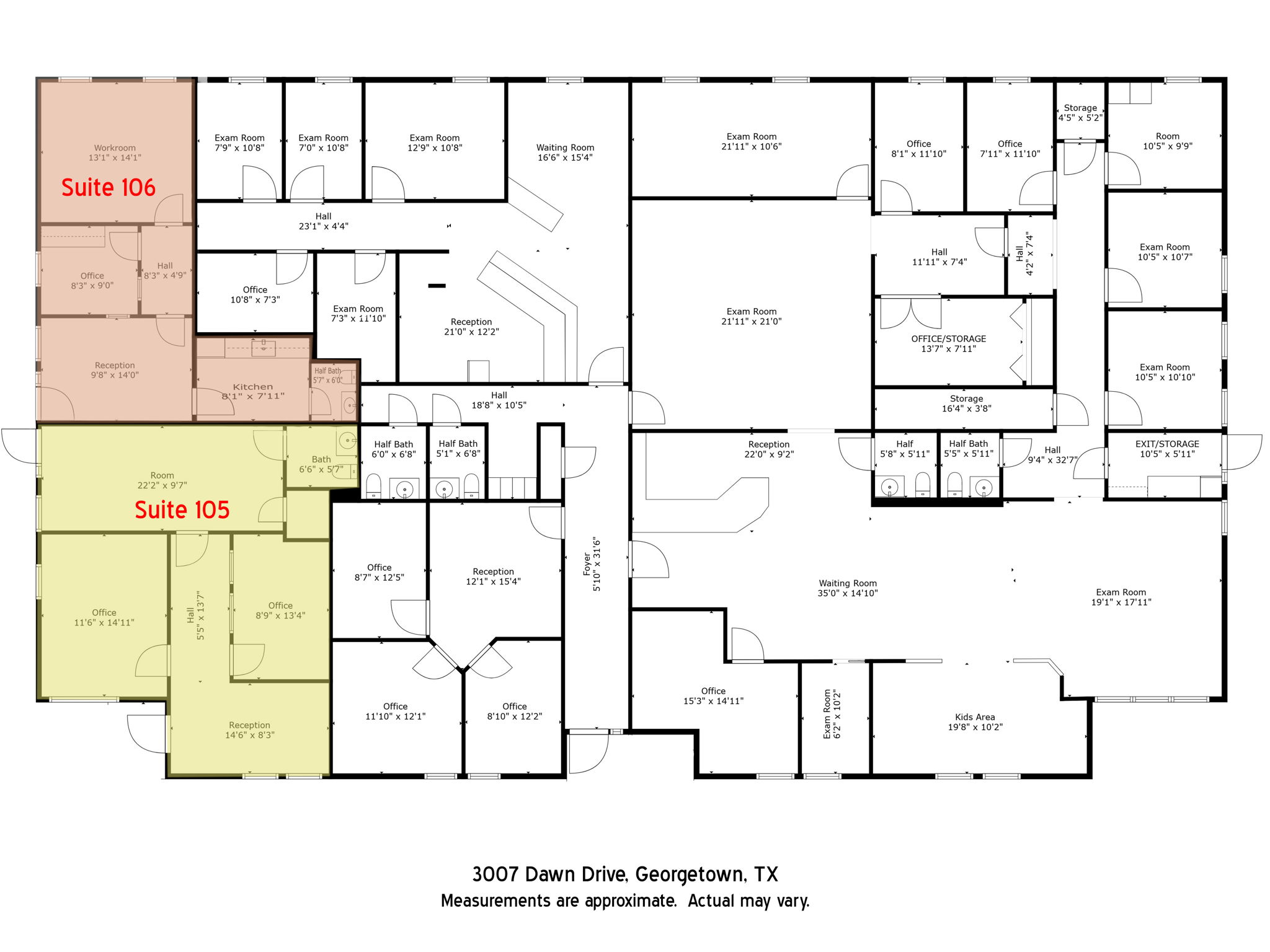 Highlight Suites 105 and 106